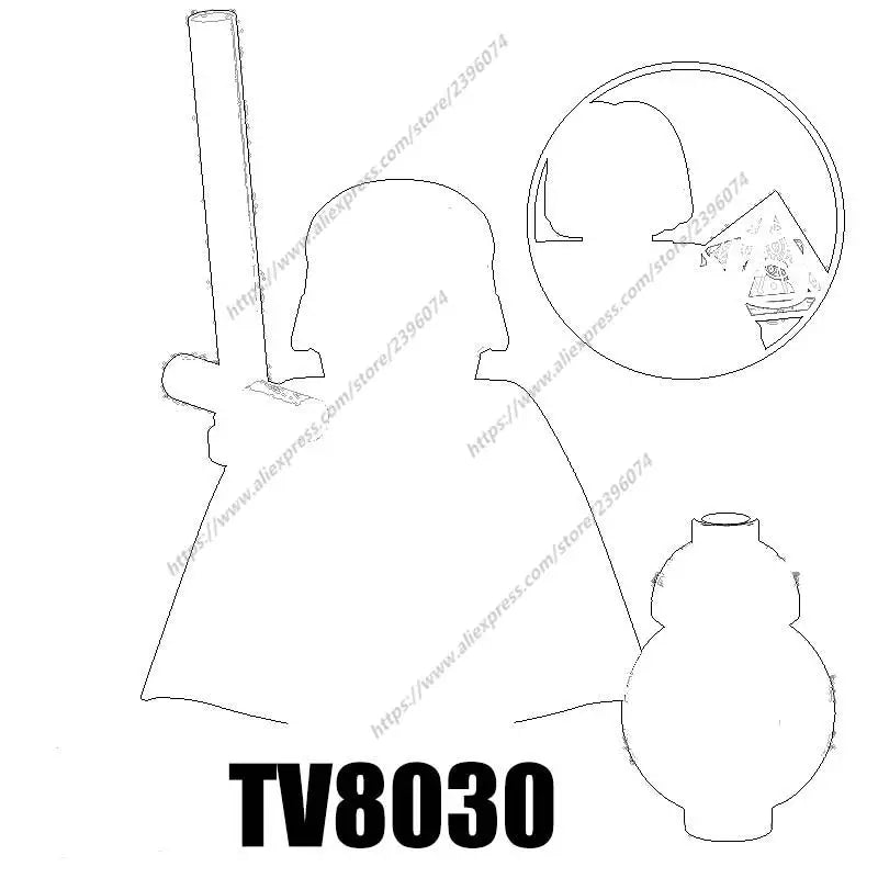 TV6102 Action Figures Movie accessories Building Blocks Bricks toys TV8009 TV8010 TV8011 TV8012 TV8013 TV8014 TV8015 TV8016