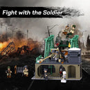 769PCS WW2 Battle Of Budapest Bridge Scene Building Blocks Classic War View Model Bricks Set With Figures Children DIY Toy Gift