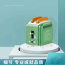 Simulation of modern coffee machine building blocks bread machine  puzzle assembly toy decoration retro nostalgia