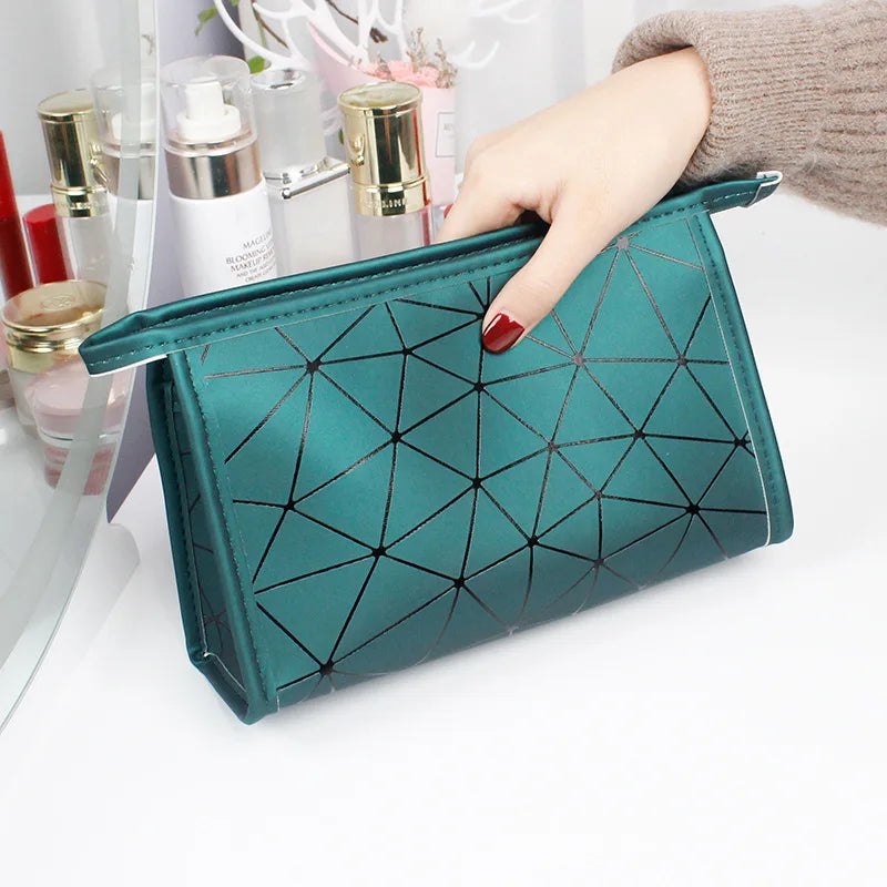 Fashion Women Travel Cosmetic Bag Multifunction Makeup Bags PU Leather Waterproof Portable Toiletries Organizer Make up Cases