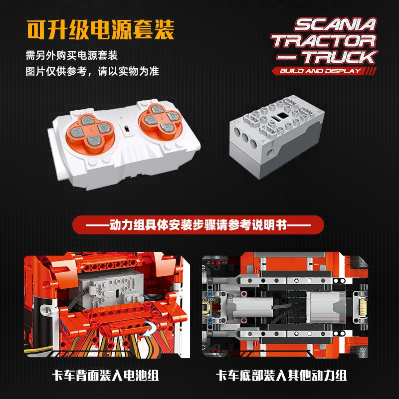 IN STOCK MOC Technical Remote Control Heavy Truck Building Blocks Bricks Assembling Model Toys for Children Gift Set