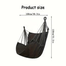 1pc Leisure Fabric Hammock Chair Outdoor Swing Chair Hammock Dormitory Hammock Chair Anti Rollover Hammock(With Storage Bag