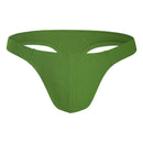 11  SolidColor Male's Briefs Bikini Style Cotton Pit Cloth Single Layer Crotch Simple Men's Underwear (Thong)