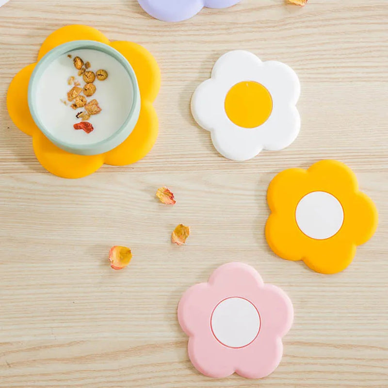 Flower Coaster Silicone Table Mat Porta Vasos Anti Slip Cup Holders Cute Placemats Cocinas Accesorios Kitchen Drink Coasters