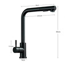 Pull Out Kitchen Sink Faucet Two Model Stream Sprayer Nozzle Stainless Steel Hot Cold Wate Mixer Tap Deck