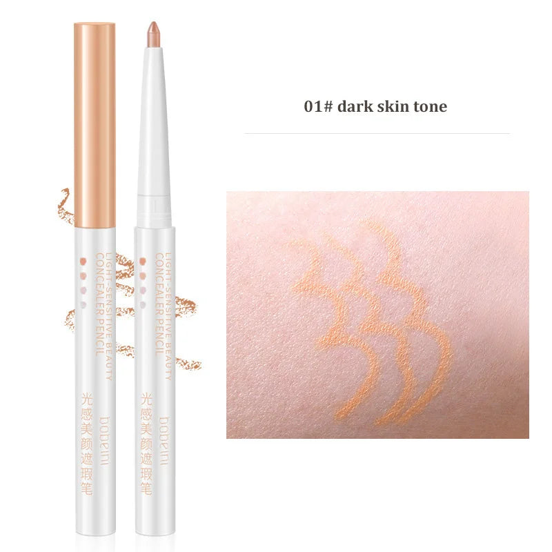 Concealer Pencil Waxy Contour Brighten Silkworm Moisturizing Cover Acne Marks Concealer Stick Natural Matte Finish Face Make Up