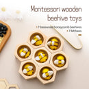 Wooden Puzzle Bee Toys Montessori Toys for Baby Fine Motor Skill Toy Baby 0 12 Months Matching Games Early Educational Toys Gift