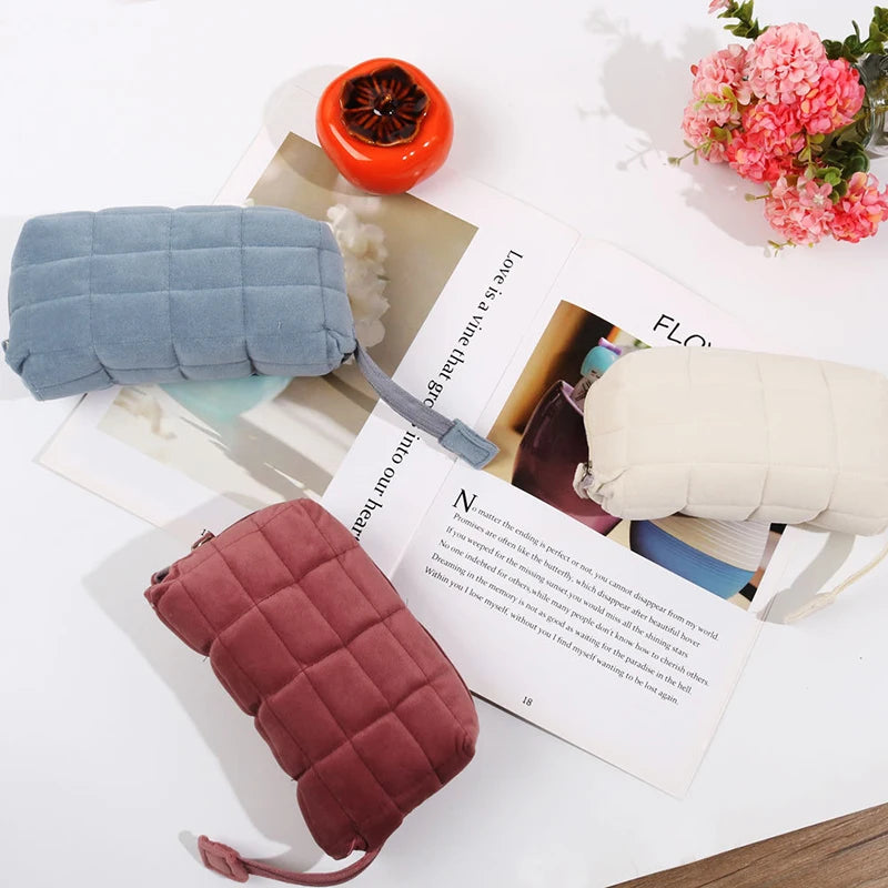 Cute Pencil Case Plush Soft Pillow Pencil Pouch Big Capacity Pen Holder School Office Stationery Organizer Cosmetic Travel Bags