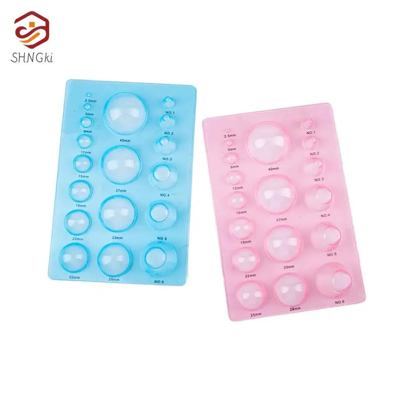 1pcs Plastic DIY Paper Crafts Tool Quilling Half Ball Mini Papercraft Mould Making Board Art Resin Clay Tools