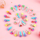 12Pcs Cute Girls Fruit Hairpins Girls Birthday Party Gifts Pinata Filler Carnival Easter Party Kindergarten Back to School Gifts