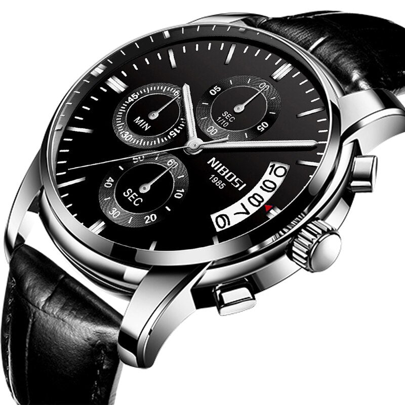 NIBOSI Watch Men Top Brand Luxury Blue Male Date Quartz Mens Watches Waterproof Sport Watch Clock Wristwatch Relogio Masculino