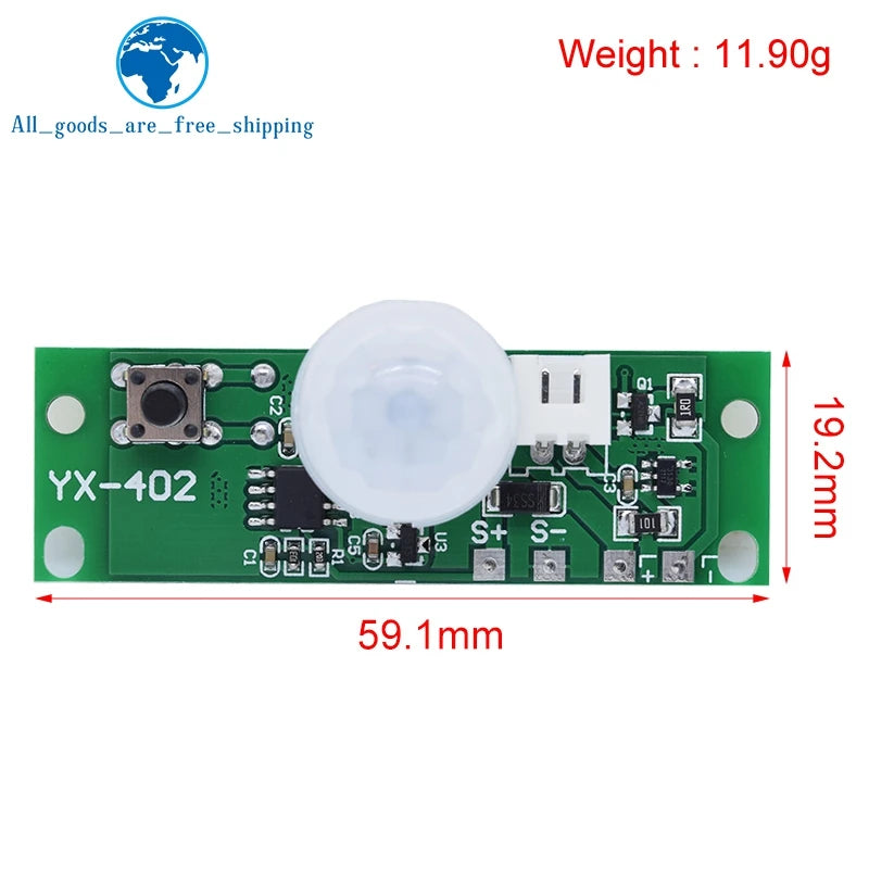 3.7V Human Infrared Induction Solar Light Circuit Board Solar Wall Lamp Control Board 3 Gear Modes PIR Sensor Module Controller