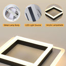 LED Ceiling Light, 30W 3500LM Modern LED Ceiling Light Fixture, Square Black Ceiling Lamp for Bedroom Living Room Kitchen Hallwa