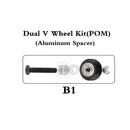 10Sets/Lot Openbuilds Strong Dual Mini Solid V Wheel Kit for V-Slot Linear Rails 3D Printer CNC Engraver Camera Silder