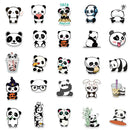 50PCS Cartoon Cute Panda Animal Personality Graffiti Creative Helmet Sticker  Skateboard Guitar Mobile Phone Car Desk Decoration