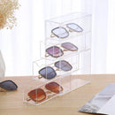 Sunglass Storage Box Acrylic Eyeglass Organizer Make-up Storage Drawer Tray 4-Layer Transparent Visual Sunglasses Case