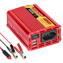 2000W Car Power Inverter 12V DC to 110V/220V 60HZAC Converter with Dual USB Quick Car Charger Adapter(Red)