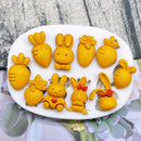 Easter Rabbit Radish Silicone Mold Sugarcraft Chocolate Cupcake Baking Mold Fondant Cake Decorating Tools