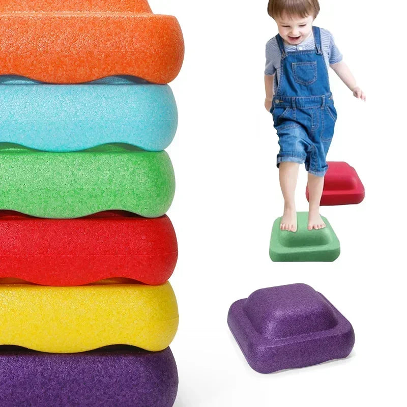 Hot 3 New Children's Balance Training Foam Pedals Sensory Aids Outdoor Games Stacking Stones Balance Exercise Baby Toys Gifts