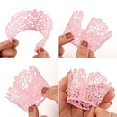 50 Pcs Laser Cut Hollow Cupcake Wrappers Baby Shower Muffin Cupcake Baking Cups Wedding Birthday Party Cake Decoration