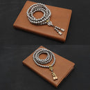 Tactical 10MM Steel Chain Buddha Beads Self Defense Hand Bracelet Necklace EDC Outdoor Tools Self Protection Survival