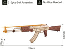 Robotime DIY 3d Wooden Puzzle Toy AK-47 Assault rifle building blocks Shooter Gifts For Children LQ901