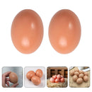 5 Pcs Imitation Fake Eggs Blank Wood Artificial for Chicken Nests Wooden Chickens Easter Crafts Solid