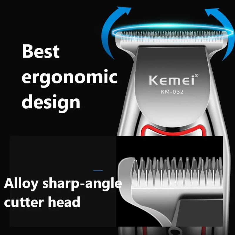 Kemei Professional  Hair Trimmer Electric Beard Trimmer For Men Hair Clipper Hair Cutter Machine Haircut Grooming Kit KM-032