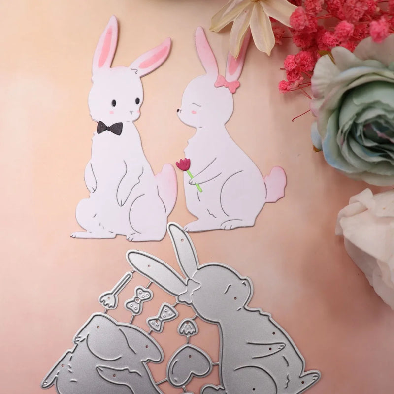 Easter Rabbit Scrapbooking Die Cut Carbon Steel Mold DIY Greeting Card Making Embossed Template Crafts Cutting Dies New Arrivals