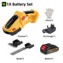 NEWBENY 2 IN 1 Electric Hedge Trimmer Handheld Cordless Lawn Mower Pruning Scissors Garden Power Tool For Makita Battery Pin