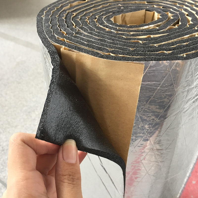 200*50cm 5/7/10mm Car Sound Mat Proofing Deadener Heat Noise Insulation Deadening Mat Hood Closed Cell Foam Accessories