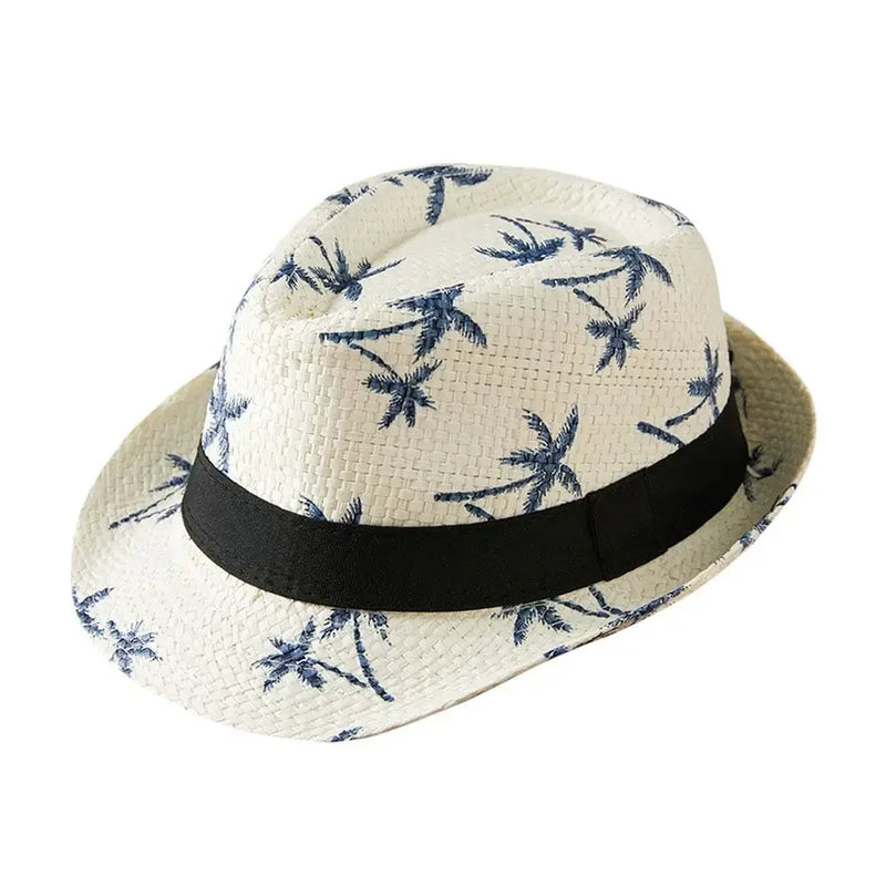Straw Sun Hat Mens Womens Casual Breathable Cowboy Wide Brim Jazz Hat Sun Protection Fashion Beach Caps Summer