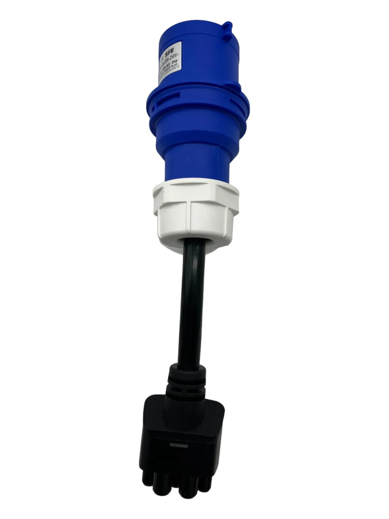 For Tesla Model  3 S Y X Blue CEE Ev Adjustable Adapter Fast Charger Extension Cord Connector 220V-250V 32A 3 Pin EU 1104947