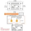 Moes ZigBee Wall Touch Smart Light Switch With Neutral/ No Neutral No Capacitor Smart Life APP Tuya Voice control Alexa Google