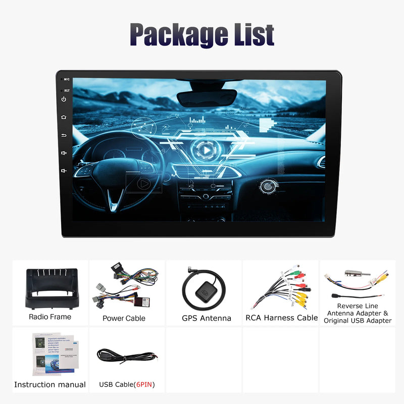 ESSGOO Android 13 Car Stereo Radio For Ford Fiesta MK6 2009-2013 Wireless Carplay Android Auto Touchscreen GPS Nav BT FM RDS