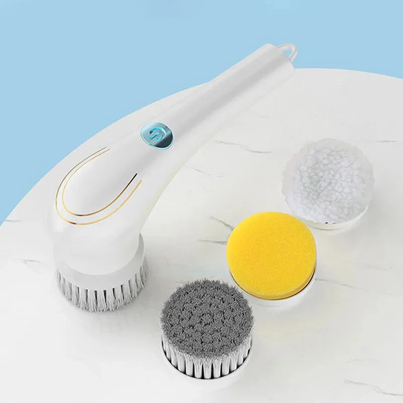 Multifunction Electric Cleaning Brush, Kitchen Dryer, Dishwasher Tool, Bathroom Wash, USB Charging, 5 in 1