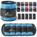 Sportneer Adjustable Ankle Weights 1Pair 10lb Leg Weight Straps for Women Men Weighted Ankle Weights Set for Gym Fitness Workout