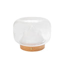 Creative Warm Lamp Mini Fish Tank Snow Mountain Lamp Thickened Glass Fish Tank Living Room Desk Mini Aquarium Pet Decoration