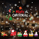 2025 New year Merry Christmas wall Window Stickers Elk Santa Claus Window Clings Decal Christmas Decoration For Home Navidad