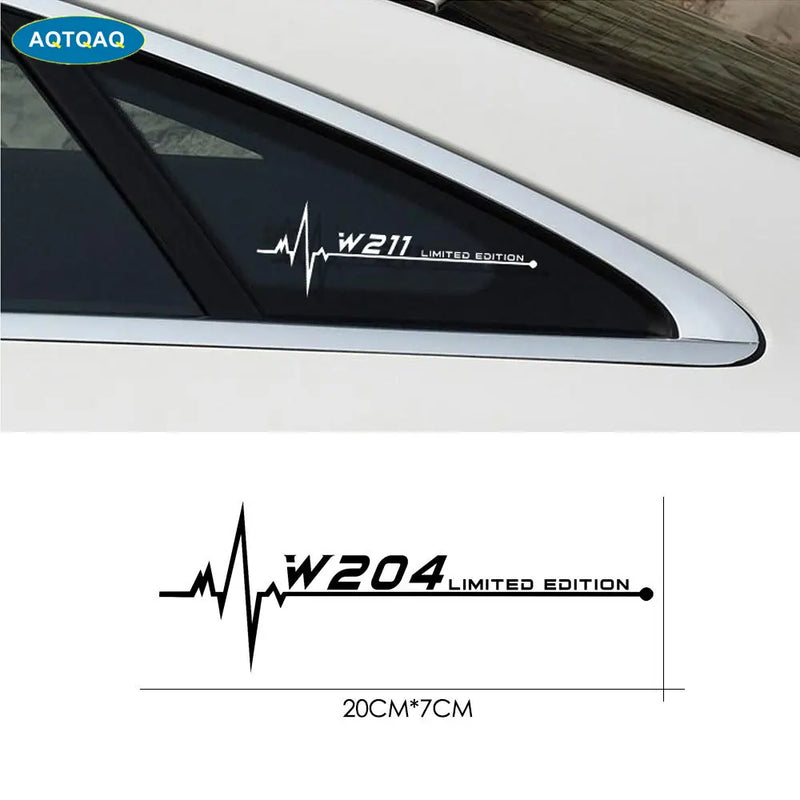 1Pcs For  W108 W126 W140 W168 W169 W176 W177 W203 W204 W205 Car Side Window Stickers