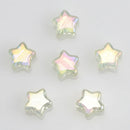 50Pcs/Lot Crystal Star Pendants 8mm Faceted Glass Loose Beads Handmade For Jewelry Diy Making Accessories Wholesale In Bulk