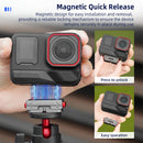 Quick Release Magnetic Adapter Base Mount for Insta360 Ace Pro 2 Protective Case 1/4 Screw Magnetic Adapter Mount Accessories