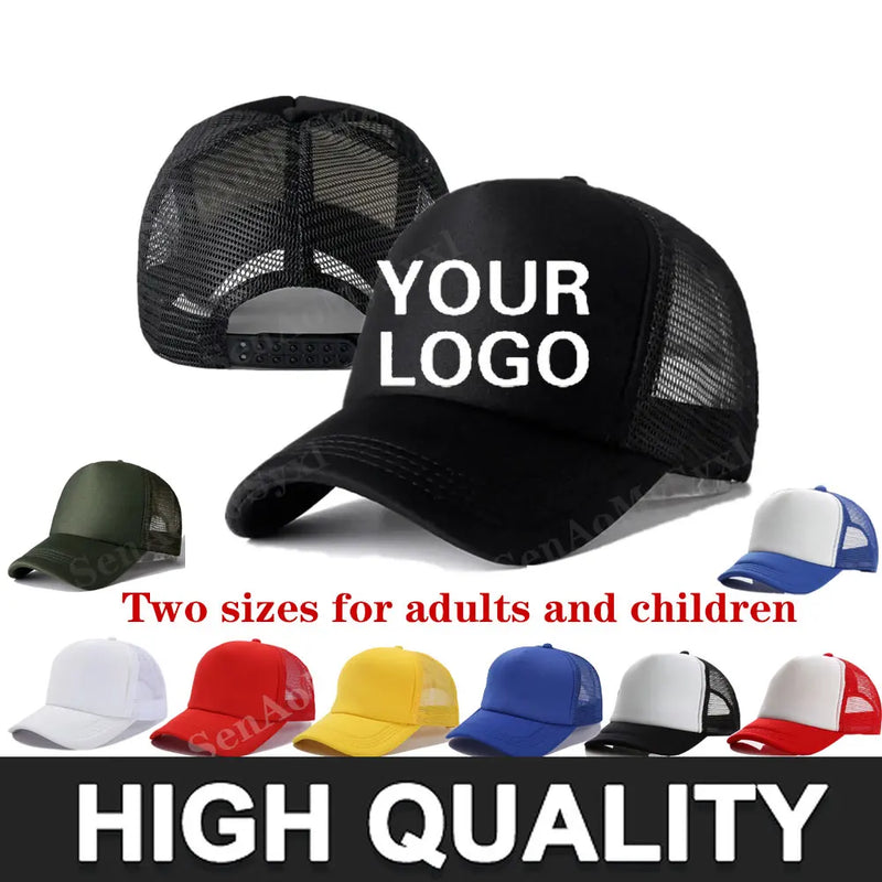 Custom Baseball Caps For Men Woman Hat Custom Logo Hat  Mesh Snapback Cap Women Trucker  designer cap men Hat snapback  caps