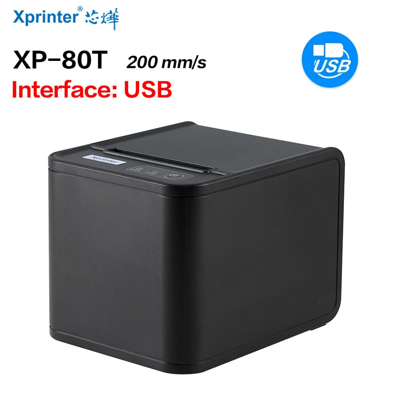 Receipt Printer 80mm Hand printer 80T USB/USB+Lan port printer With Auto Cutter POS Printer Kitchen Printer