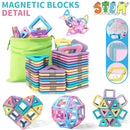 Magnetic Building Block Set, STEM Toy, Magnetic Tiles, Education Magnet Toy, Building Block Gift, Christmas Gift Easter Gift