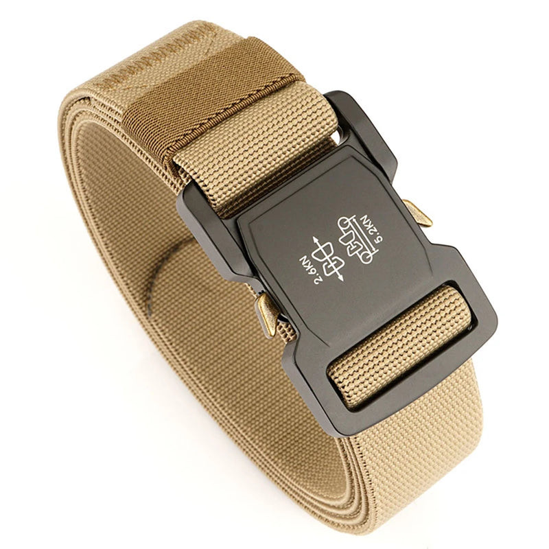 TUSHI New Men's Belt Outdoor Hunting Tactics Belt Multi functional Buckle Nylon Belt High Quality Marine Corps Canvas Belt