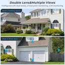 BESDER 8MP WiFi Camera PTZ Dual Screens Auto Tracking Night Vision CCTV Surveillance Camera Outdoor 4MP Security IP Camera icsee