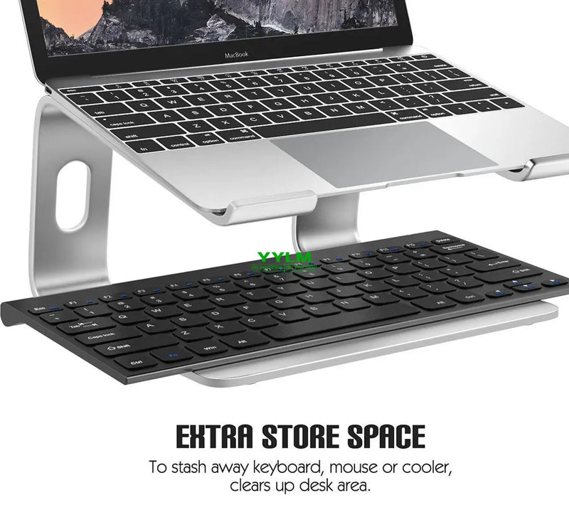 YYLM Laptop Stand Holder Aluminum Stand For MacBook Portable Laptop Stand Holder  Desktop Holder Notebook PC Computer Stand