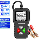 KINGBOLEN BM550, BM550 PLUS Car Battery Tester 6V 12V 24V Battery System Detect Auto Battery Analyzer Car Battery Tool SOC SOH