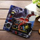 New Disney Children Cartoon Wallet Watch Set Spiderman Mickey Minnie Watches Kids Students Birthday Gifts Quartz Leather Clock